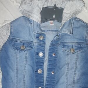 Kids Denim Hooded Jacket